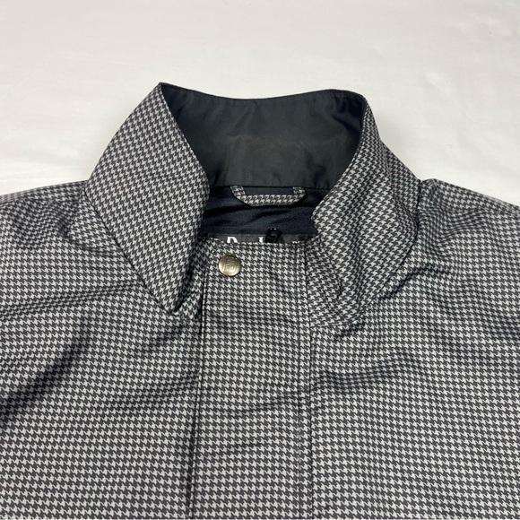 Vtg Footjoy Dryjoys Mens Houndstooth Golf Vest XL 1/2 Zip Pullover Grey A8 - Picture 5 of 8